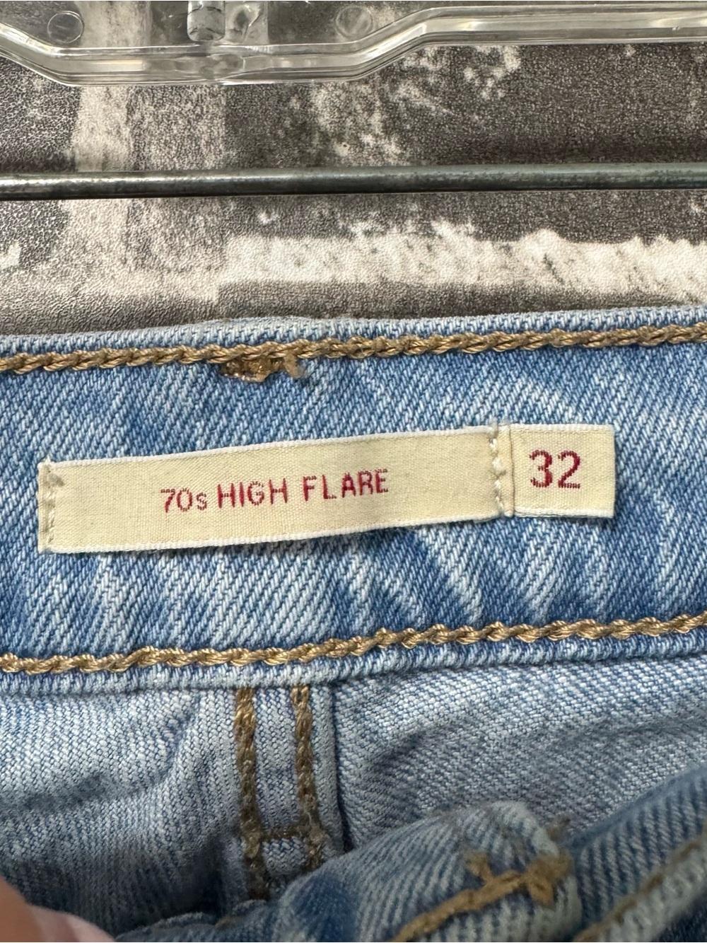 Levi’s 70s high flare jeans medium light wash - Picture 3 of 10